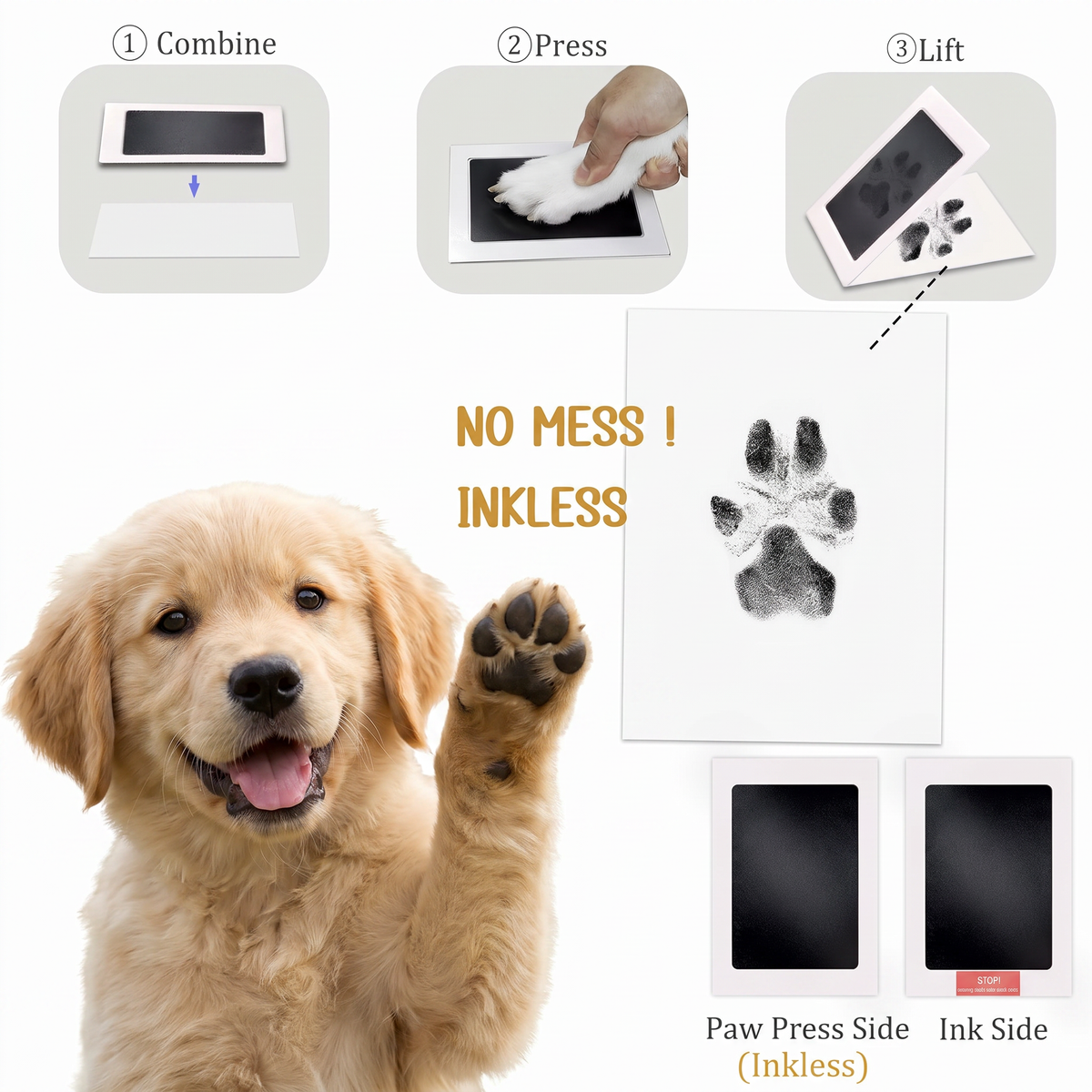 PupLux™ Forever Paws Inkless Paw Print Kit