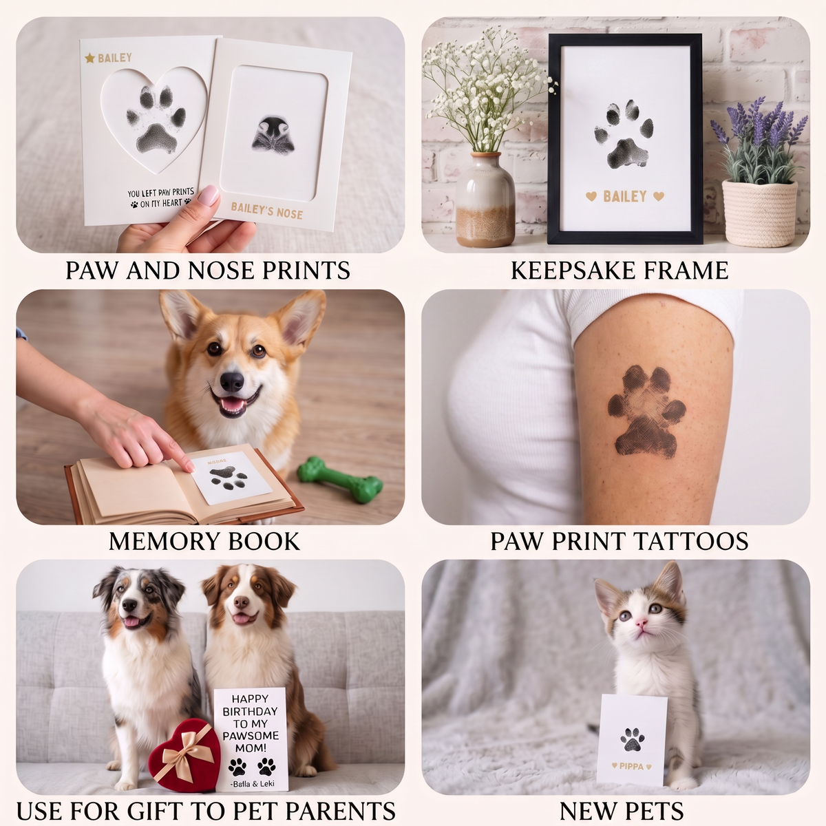 PupLux™ Forever Paws Inkless Paw Print Kit