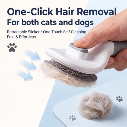 PupLux™ Pro-Groom Self-Cleaning Slicker