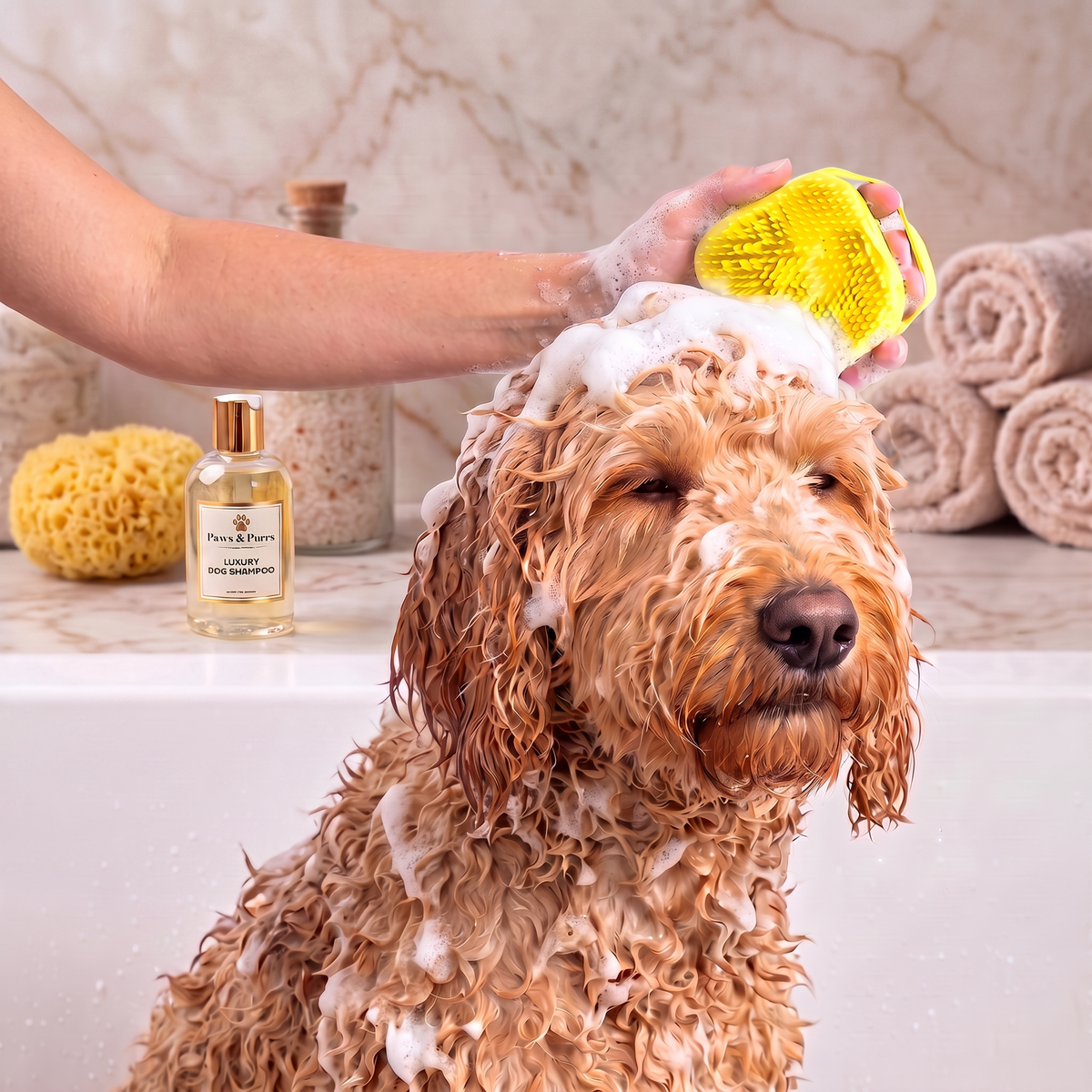 PupLux™ Foam-Ease Bath & Massage Brush