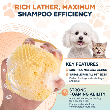 PupLux™ Foam-Ease Bath & Massage Brush